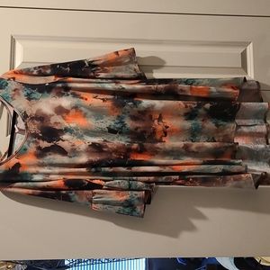 2xl fall tie dye tunic top/dress